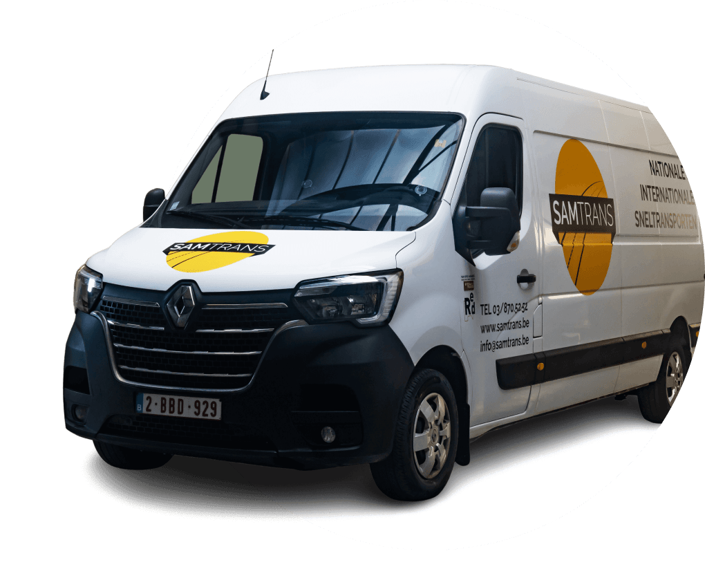 Camionette van Sneltransport SamTrans