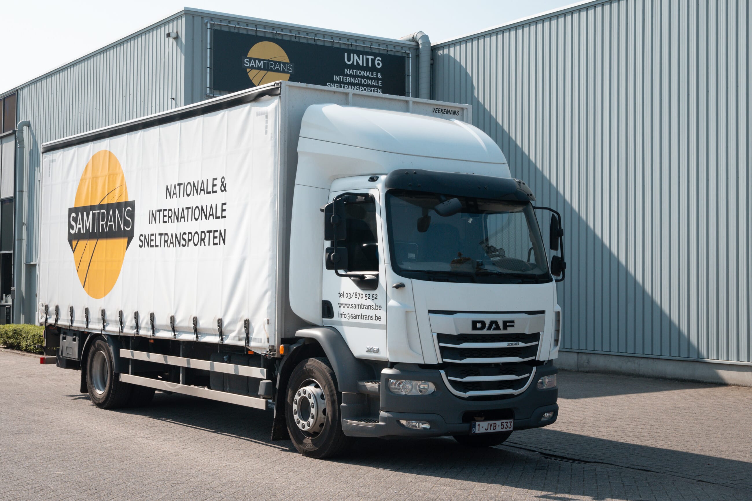 Het type vrachtwagen van sneltransport Samtrans